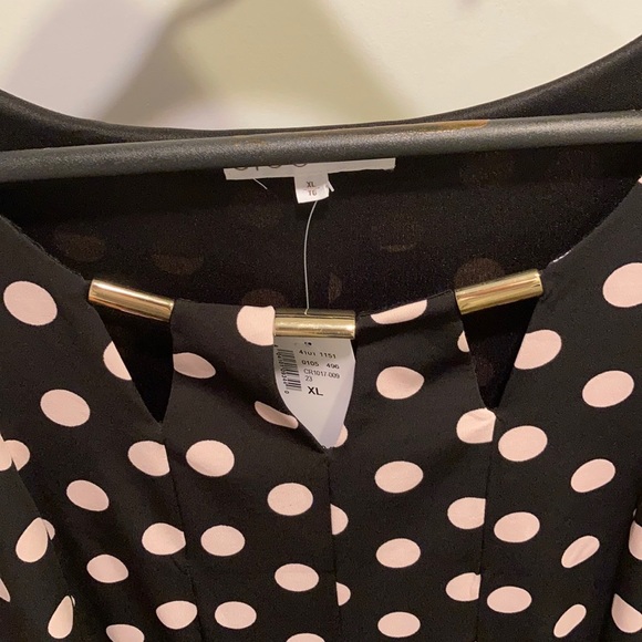 NWT Cap- sleeve pink polka dot dress - Picture 2 of 6